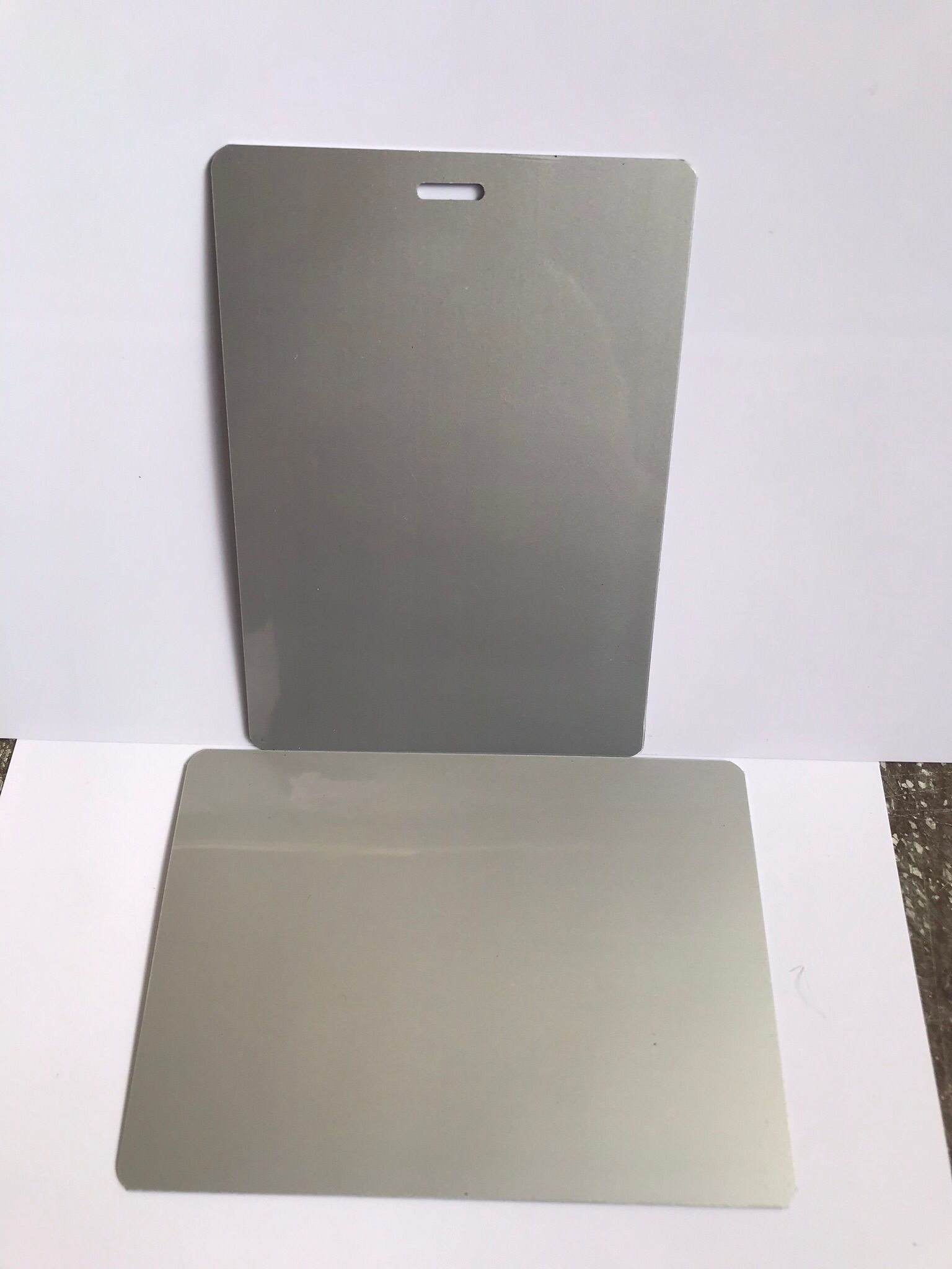 pvc özel ebat gümüş yaldızlı kart