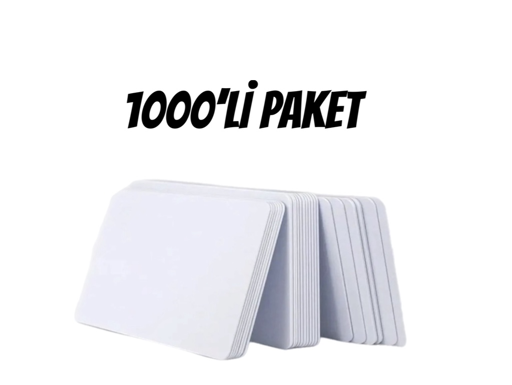 PVC BOŞ BEYAZ KART ,Plastik beyaz kart .Baskısız beyaz kart .